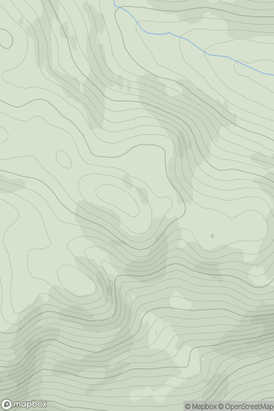 Thumbnail image for Creag Bhuidhe [Loch Tay to Perth] showing contour plot for surrounding peak